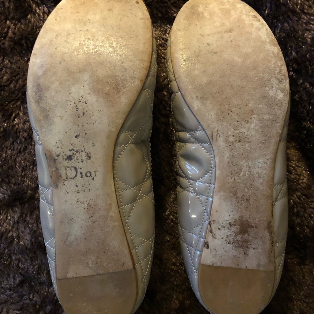 Authentic Chrstian Dior Pre-owned Beige Patent Ballet flats - Picture 8 of 13